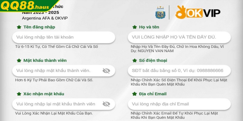 Hãy truy cập vào web QQ88 uy tín để đăng ký tài khoản