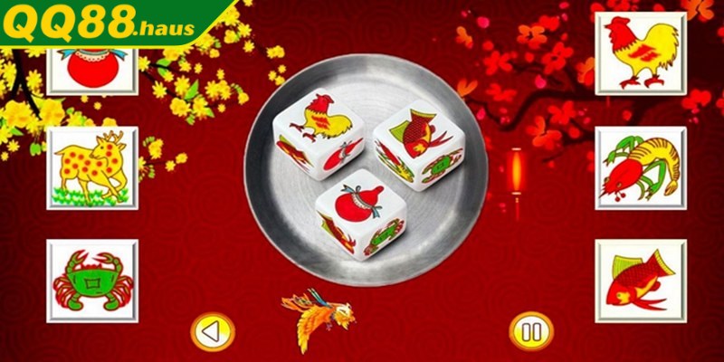 Chơi bầu cua anh em dự đoán các biểu tượng trên xúc xắc sẽ xuất hiện